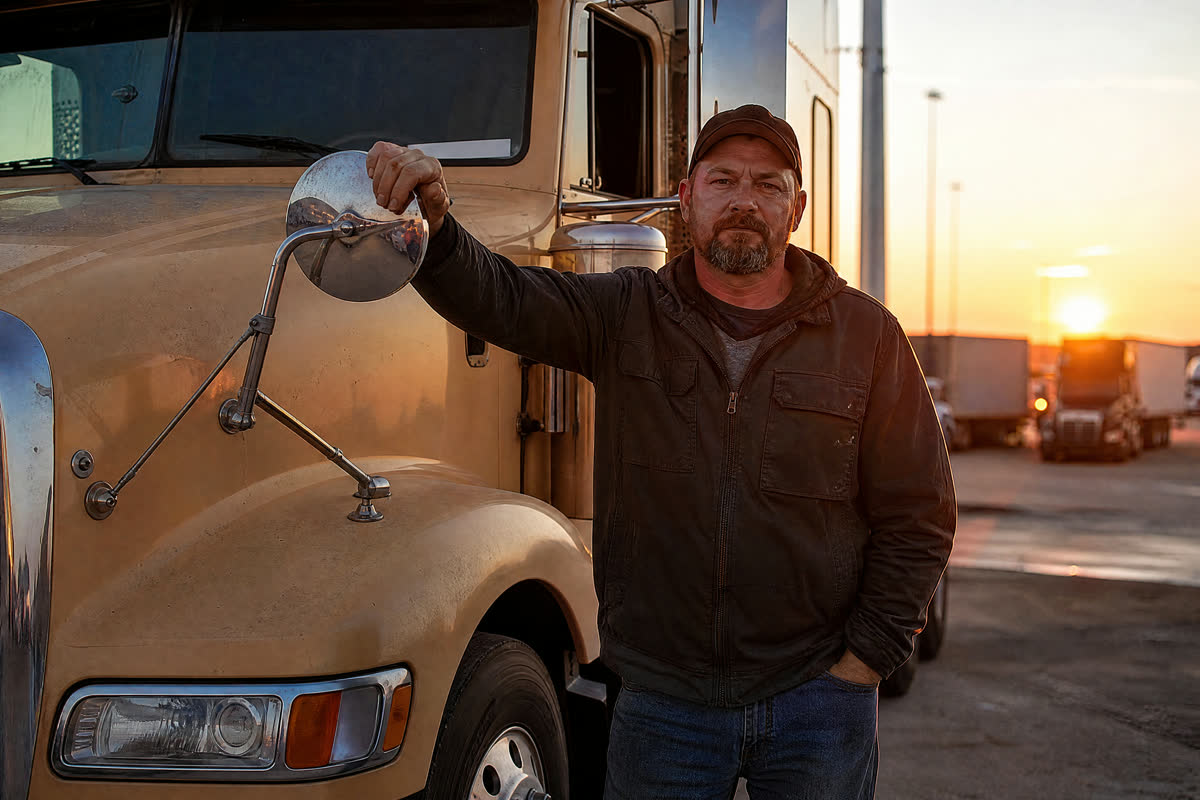 Owner-operator and his rig